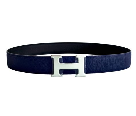 cintura blu hermes|hermes h buckle belt.